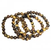 Bracelets - Golden Tiger Eye Bead Bracelet (India)