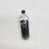 CLEARANCE - \"OM\" ST Pencil Point Pendant Pendent w/Gemstone