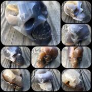 Crystal Skulls - Geode Agate Skulls